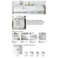 thumbnail image 5 of Kohler K-8189-0 Verticyl Rectangular Undermount Bathroom Sink White, 5 of 7