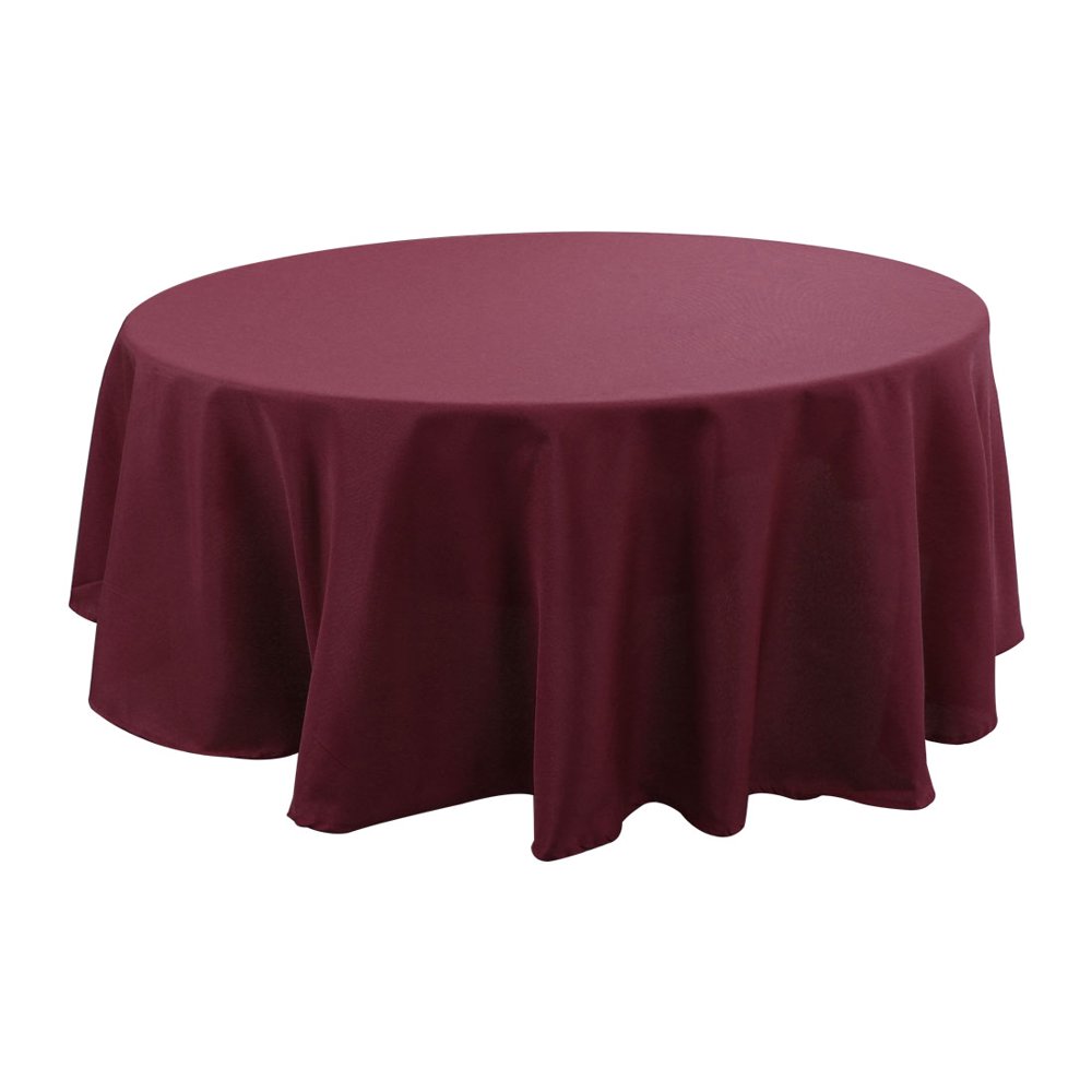 80" Round Polyester Tablecloth for Dining Wedding Birthday Party
