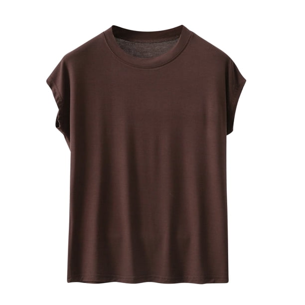 Camisetas de Cuello Redondo de Manga Larga para Mujeres, 100% Poliéster