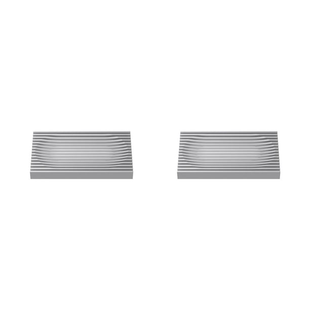 Yuarrent Soporte de caja de drenaje de esponja de 2 caras Estuche portátil para artículos diversos Contenedor de bandeja resistente a caídas TRP suave, Ceniza de noche de verano 2piezas Yuarrent CBP148573