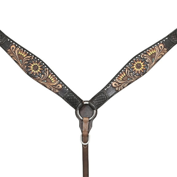 HILASON Western Horse Breast Collar American Leather Brown