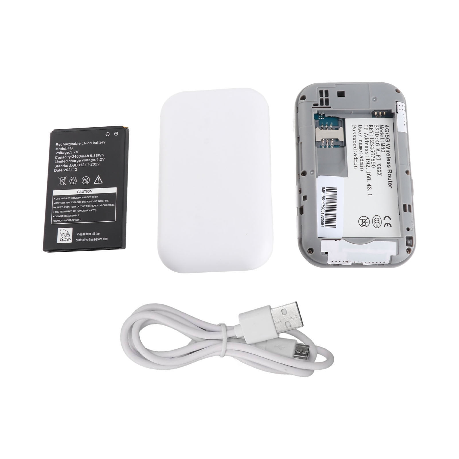 Hotspot M80 Mobile WiFi Hotspot Multifunction Plug In Card Slim Portable 4G WiFi Router With LED Display For Outdoor Car Travel