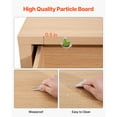 thumbnail image 5 of KFFKFF 6-Drawer Dresser with Sliding Mechanism and Anti-Tip Design, Minimalist Chest for Storage in Living Room, Bedroom, Hallway, or Entryway, Light Wood Finish, 5 of 9