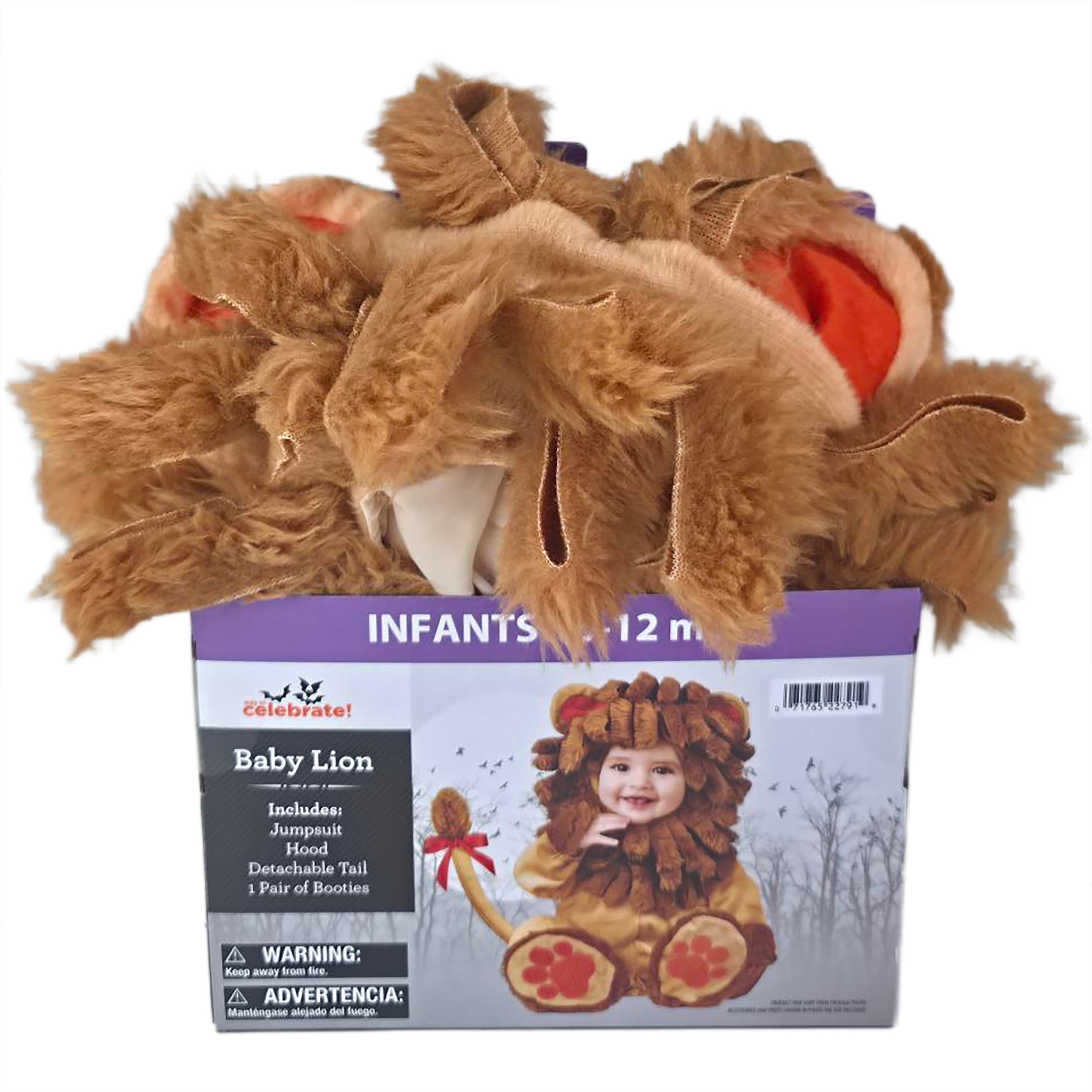 Baby Lion Halloween Costume for Infant, Size 6-12M, by Way to Celebrate
