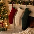 thumbnail image 7 of Miwamany Christmas Stockings Set of 3, Large Cable Knit Gift Socks for Xmas Fireplace Hanging, Holiday Decor Stocking for Family, Christmas Decorations Indoor, 7 of 7