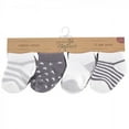 thumbnail image 2 of Touched by Nature Baby Unisex Organic Cotton Socks, Cream Charcoal Stars, 12-24 Months, 2 of 2