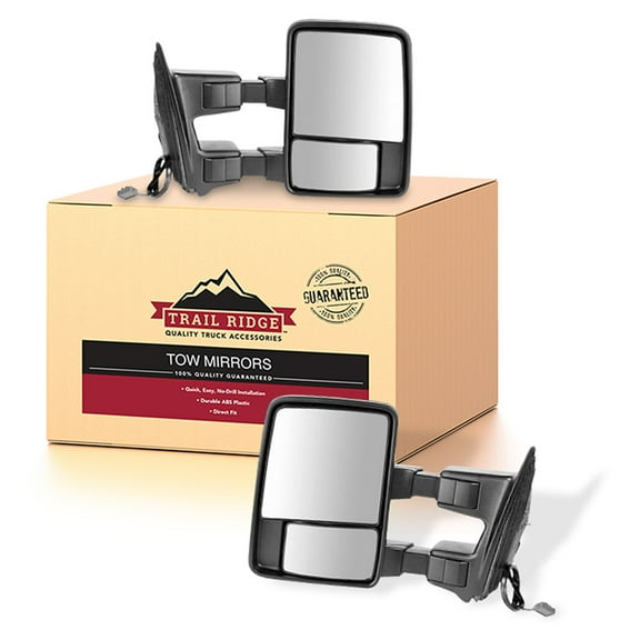 Trail Ridge Tow Mirror Power Heated Signal Textured Black OAT Pair for Ford SD TR00027 Fits select: 2011-2012 FORD F250, 2011-2012 FORD F350