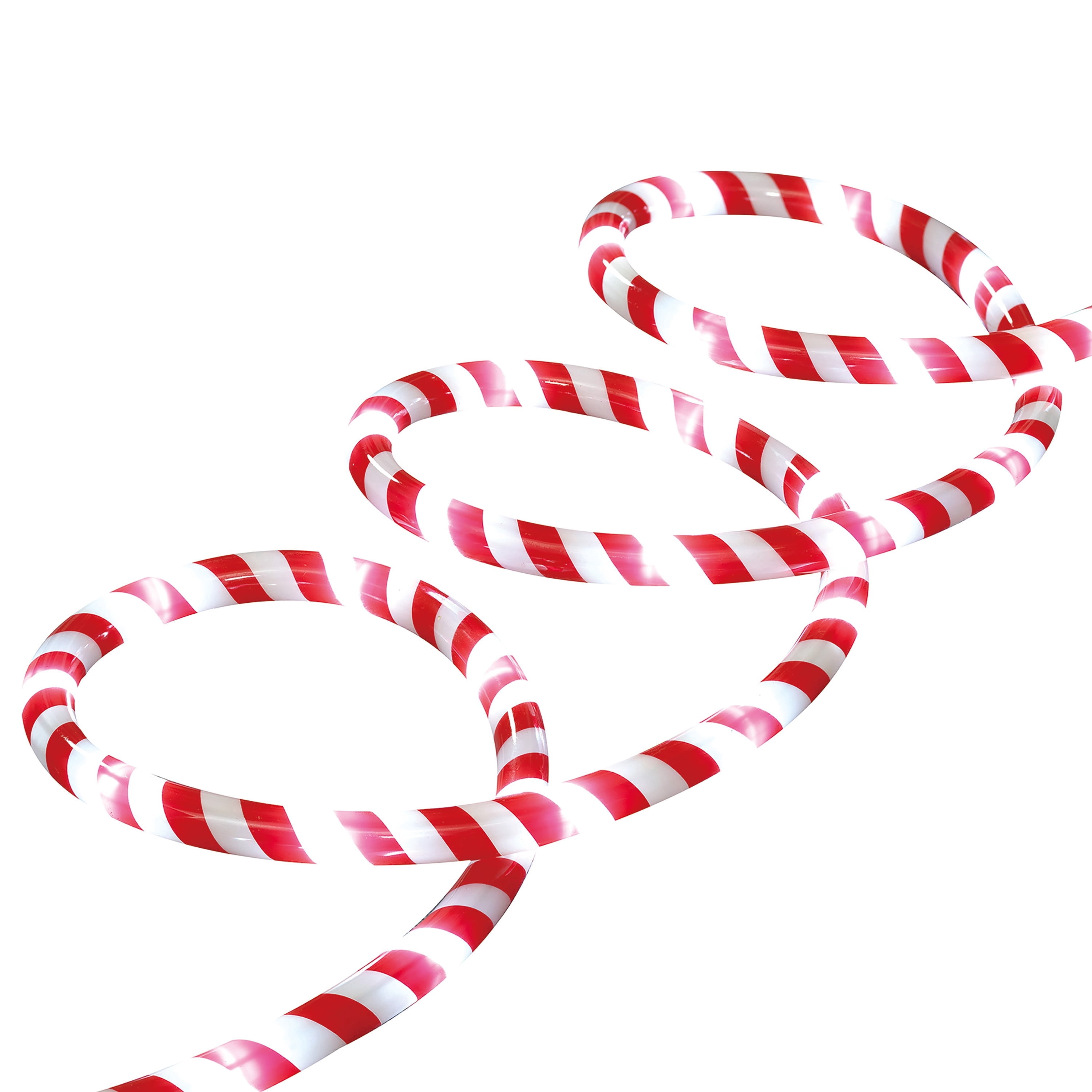 Indoor/Outdoor LED Christmas Candy Cane Rope Lights, Cool White, White Wire, 24', by Holiday Time