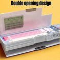 thumbnail image 5 of Pop-up Multifunctional Pencil Case with 2 Compartments, Sharpener, Best Gift Set for Kids (Pink), 5 of 5