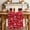 Red, variant on Christmas Red Table Runner 48 Inches Long Farmhouse Dress Scarves, Peace Love Xmas Holiday Dining Tablerunner for Coffee Table/Kitchen Island/Party Décor, 13" x 48"