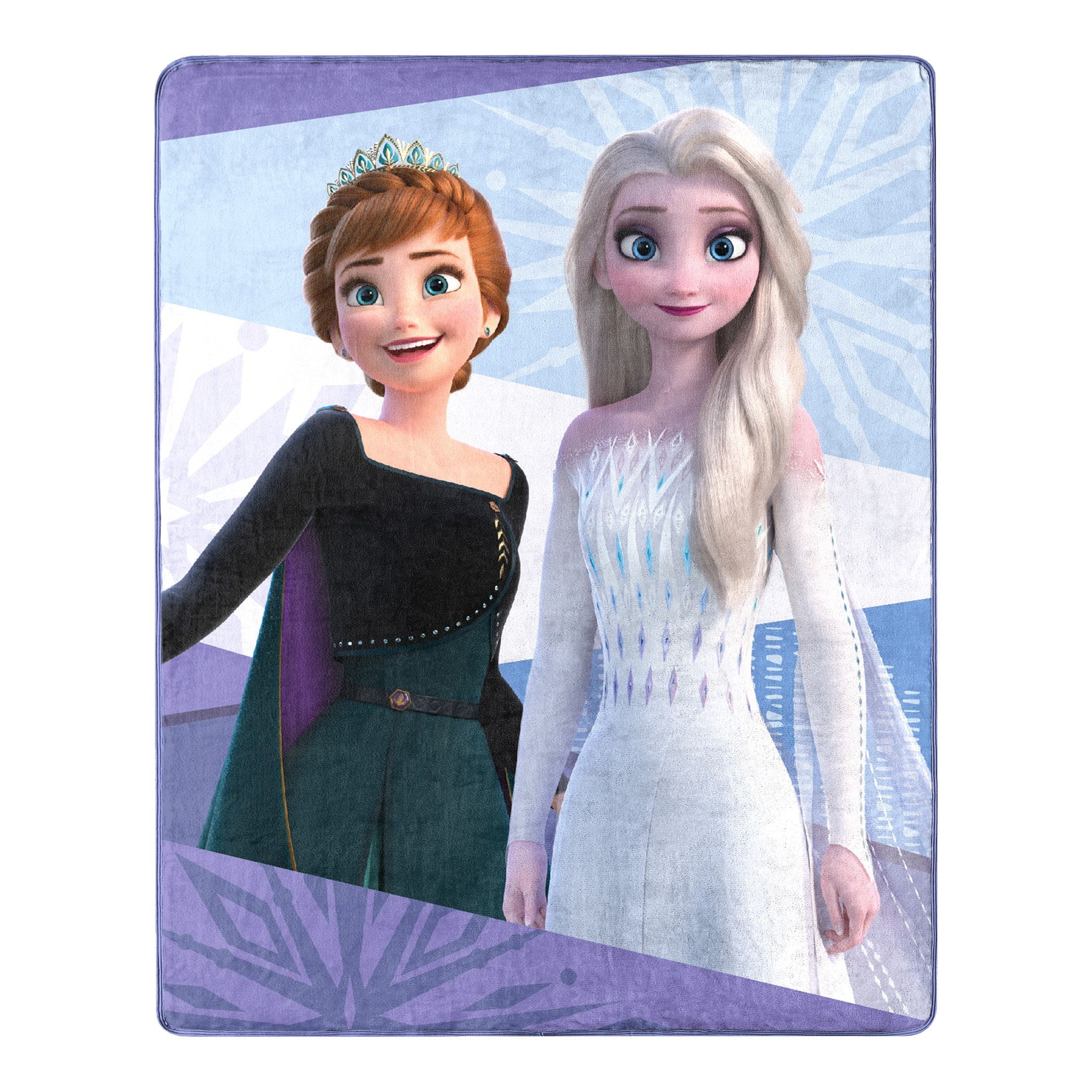 Kids Warehouse Frozen Anna & Elsa Silky Soft Throw Blanket 40 by 50 