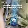 thumbnail image 4 of Portable Rechargeable Clip-On Fan with 3 Speeds For Travel and Outdoor Use (White), 4 of 9