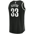 thumbnail image 3 of Men's Fanatics Nicolas Claxton Black Brooklyn Nets Fast Break Replica Jersey - Icon Edition, 3 of 3