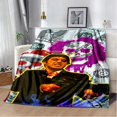 thumbnail image 1 of Scarface-mantas de franela con dibujos animados para niños, mantas Súper suaves y cálidas, para viajes, sofá, cama, regalos para niños, 1 of 4