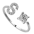thumbnail image 3 of Guardurnaity Anillo abierto con letra mayúscula, anillos de compromiso portátiles para mujer, para interior y exterior, casa, oficina, joyería Type1 NO1, 3 of 5