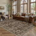thumbnail image 6 of BERTHMEER 8'x10' Area Rugs for Living Room Large Vintage Brown Carpets for Bedroom Office Machine Washable Farmhouse Dining Room Oriental Rugs Non Slip Traditional Distressed Rugs, 6 of 9