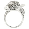 thumbnail image 4 of Luxe Jewelry Designs Women's Rhodium Plated Fox Ring with Cubic Zirconia - Size 9, 4 of 4