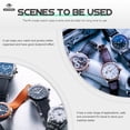 thumbnail image 4 of Watch Case Watch Roll Travel Case Portable Watch Storage Case PU Watch Organizer, 4 of 8
