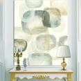 thumbnail image 1 of Designart - Neutre Ovale Gris Pierres II - Moderne Toile Glam Artwork, 1 of 1
