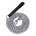 thumbnail image 1 of Metal Dog Leash For Active Dogs, Anti-Rust Chrome Plated Chain Ensures Durability, Comfortable Wrist Handle & Flexible Link Design For Ease Of Use, 1 of 4