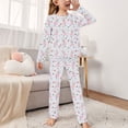 thumbnail image 1 of Geire Kids Pajamas Sets Two Pieces Kids Comfy Lightweight Rabbit Print Long Sleeve Sets with Pockets, 1 of 3