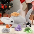 thumbnail image 6 of MaoGoLan 7PCS Hammerhead Shark Stuffed Animal 23'' Giant Hammerhead Shark With 6 Sea Animals Plush Toy, 6 of 9