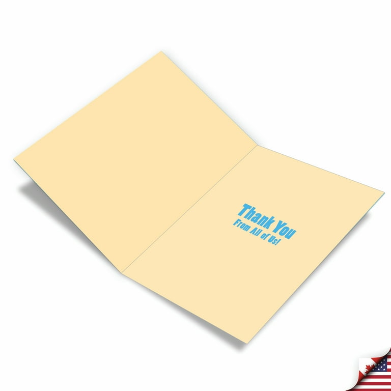Thankyou！ Amazon.com : NobleWorks - Big Funny Thank You Paper Card 8.5
