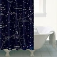 thumbnail image 5 of Starry Night Shower Curtain Galaxy Space Bathroom Decor Waterproof 84x72 Inch Nebula Cosmic Celestial Design Fade-Resistant with Metal Grommets, 5 of 5