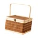 thumbnail image 4 of Cesta de bambú con asa plegable, caja organizadora de dulces de boda, cesta de regalo tejida a mano para servir pan, pastelería, favores de fiesta, 4 of 8
