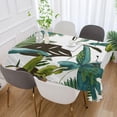 thumbnail image 5 of Tropical Palm Leaves Rectangle Tablecloth, Dust Proof Anti Wrinkle Wipeable Table Cloth Tabletop foration of Dinner Kitchen Wedding Holiday Party 60"x108" Decor Gift, 5 of 7