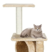 ZENY 36-in Cat Tree & Condo Scratching Post Tower, Beige