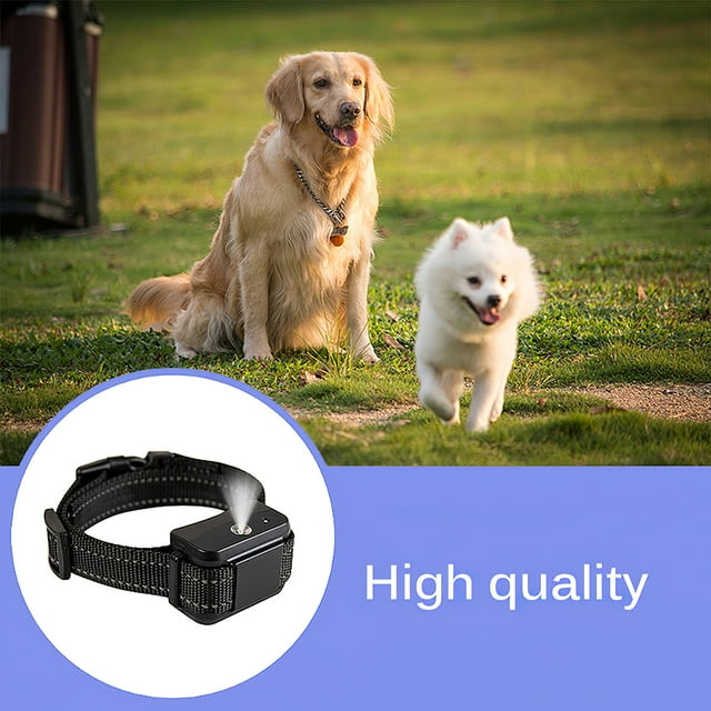 Rechargeable Spray Dog Bark Collar with Adjustable Reflective Dog Spray Belt Automatic Bark Control