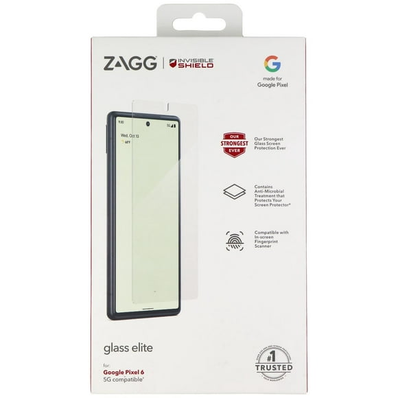ZAGG InvisibleShield (Verre d'Élite) Protecteur d'Écran pour Google Pixel 6 - Effacer