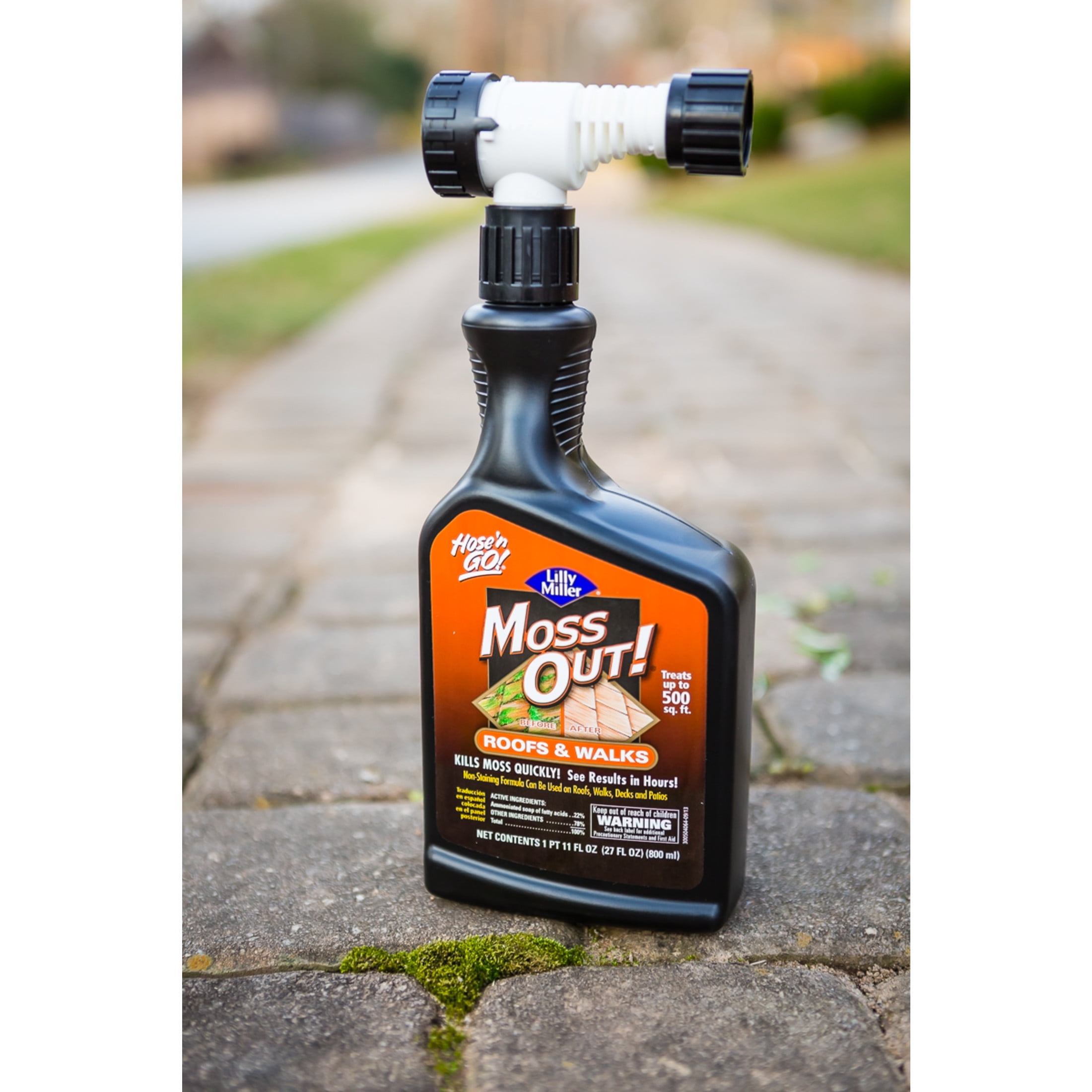 Lilly Miller Moss Out! RTS Liquid for Roofs and Walks Moss Killer, Herbicide, 27 fl. oz. 1 pack