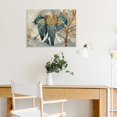 thumbnail image 5 of Yiluyinqing Elephant Tusk Tree Theme Canvas Print Wall Decor for Bedroom and Home Art Decor, Ready to Hang Contemporary Wall Picture Set 16x12in, 5 of 6