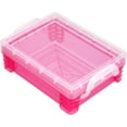 thumbnail image 4 of Pink Stacking Crayon Box by Simply Tidy - Plastic Storage Containers for School Supplies, Sewing and Crafts - Bulk 36 Pack, 4 of 10