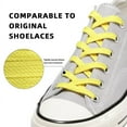 thumbnail image 4 of 3pair Double Layers Flat Shoelaces Yellow for Sneakers Adults Kids 36 45 72 Inch, 4 of 7