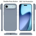 thumbnail image 2 of iPhone 17 Air Case, Takfox Liquid Silicone Full Body Slim Soft Gel Rubber Shockproof Protective Phone Case Cover with Anti-Scratch Microfiber Lining for iPhone 17 Air 6.5 inch - Gray, 2 of 10