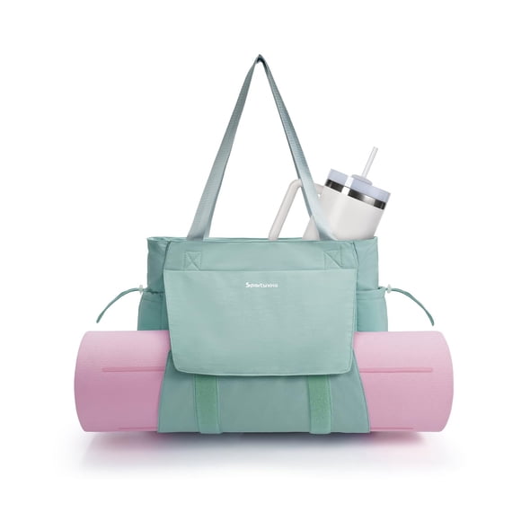 Bolsa Tote para Esterilla de Yoga Deportiva Nueva para Mujeres y Hombres Impermeable Verde Menta