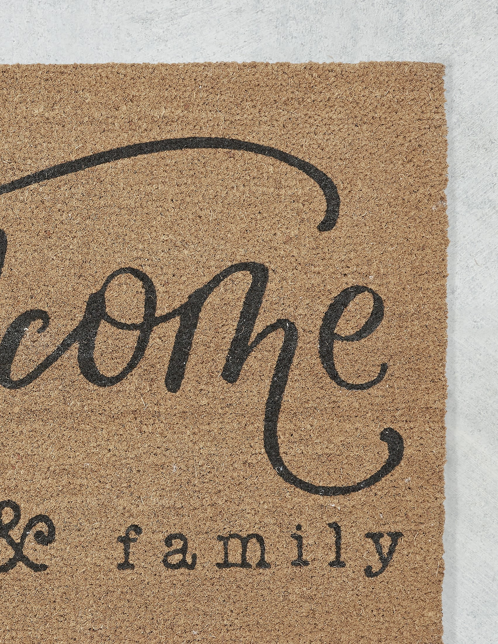 Porch & den Homestead Loving Family Home Gray/White Coir Doormat - 20 x 31