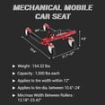thumbnail image 2 of Yeshouse Wheel Dolly for Auto Repair - 4-Piece Set with Foot Pedal & 1500LBS Capacity, 2 of 6