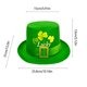 thumbnail image 3 of St Patricks Day Hats With Light St Patrick's Day Green Velvet Hat Green St Patricks Day Party Accessories Green Christmas Tree Topper Hat, 3 of 7
