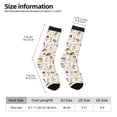 thumbnail image 5 of Yiaed Mushrooms And Butterflies Print Great elasticity Crew Socks Sports socks for Men and Women, 5 of 5