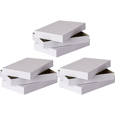 Fifth Ave Kraft Shirt Gift Boxes (Pack of 10), White