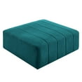 thumbnail image 3 of Modway Bartlett Upholstered Fabric Ottoman in Teal, 3 of 4