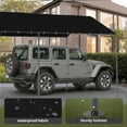 thumbnail image 5 of GOJOOASIS 10x20 Carport Heavy Duty Portable Garage Shelter Metal Car Canopy Tent with UV-Resistant & Weatherproof Top Cover for RV & Vehicles (Black, 10x20 Without sidewalls), 5 of 14