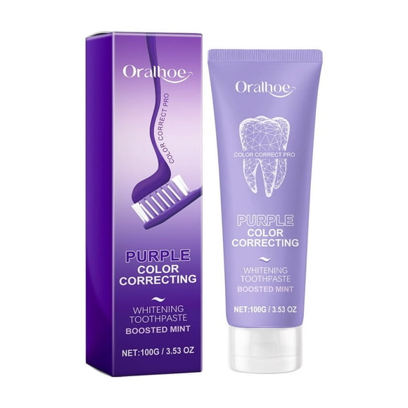 FcBaudy Toothpaste, Whitening Toothpaste, Toothpaste For Teeth Color Corrector Toothpaste Teeth Toothpaste Stain Removal Improves Teeth Brightness Reduce Whitening Toothpaste