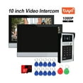thumbnail image 2 of Tuya Wifi 1080P Video Intercom Video Door Phone 10'' Touch Monitor Video Doorbell Door Camera Security System Password RFID ,Weather Resistant, 2 of 7