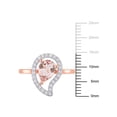 thumbnail image 2 of Everly Women's Morganite and Topaz Sterling Silver Ring, 2 of 6