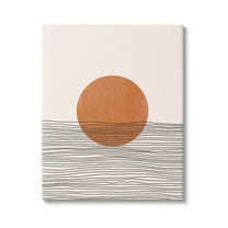 Stupell Industries Circle Shape Layered Stripes Lines Graphic Art Gallery Wrapped Canvas Print Wall Art, Design by JJ Design House LLC